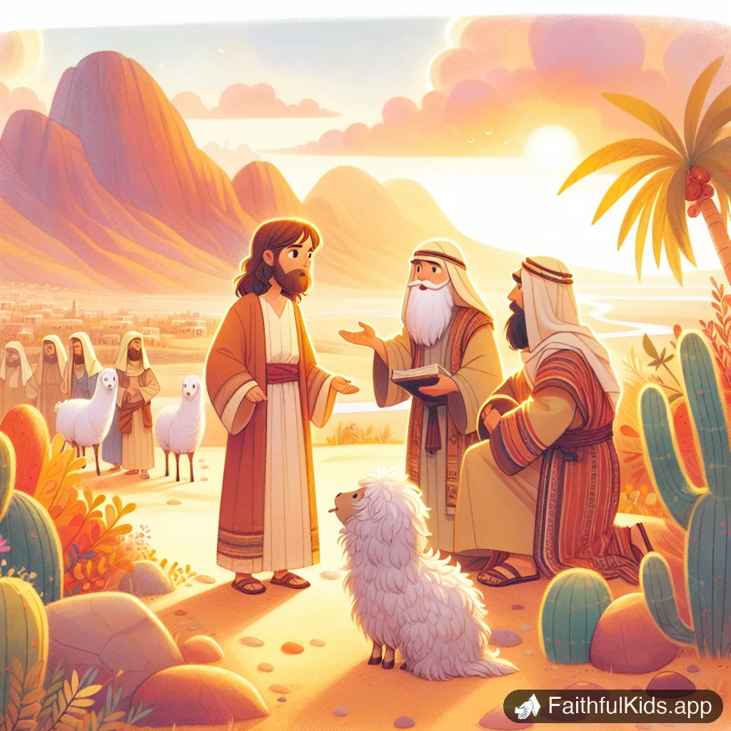 Illustration from Temptation in the Desert for Kids: Bible Story Explained Simply