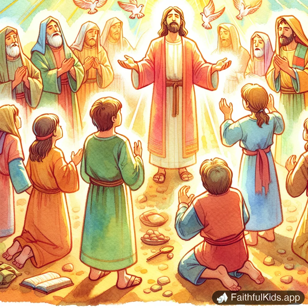 Ten Lepers Healed for Kids: Bible Story Explained Simply - Key Moment Illustration
