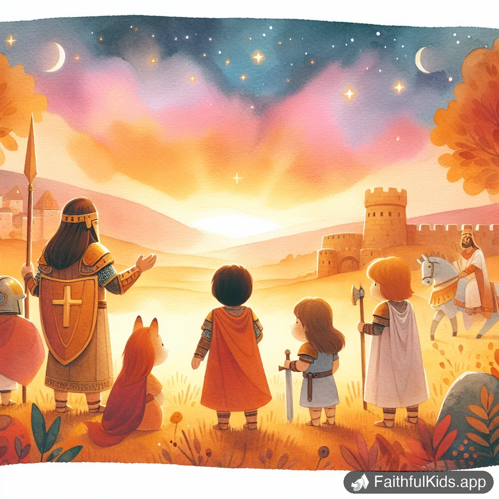Illustration from The Armor of God for Kids: Bible Story Explained Simply