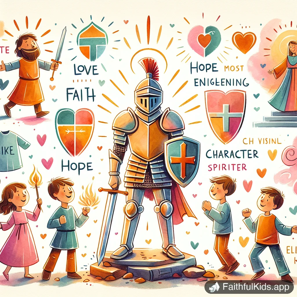 The Armor of God for Kids: Bible Story Explained Simply - Key Moment Illustration