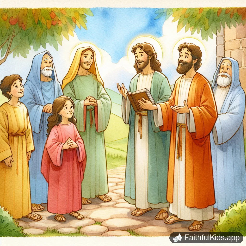 Illustration from The Beatitudes for Kids: Bible Story Explained Simply