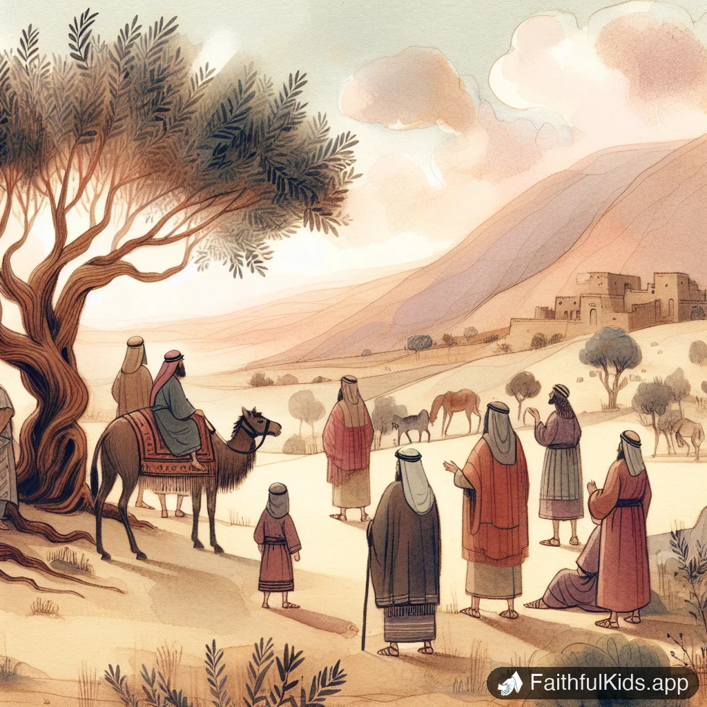 Illustration from The Burning Bush for Kids: Bible Story Explained Simply