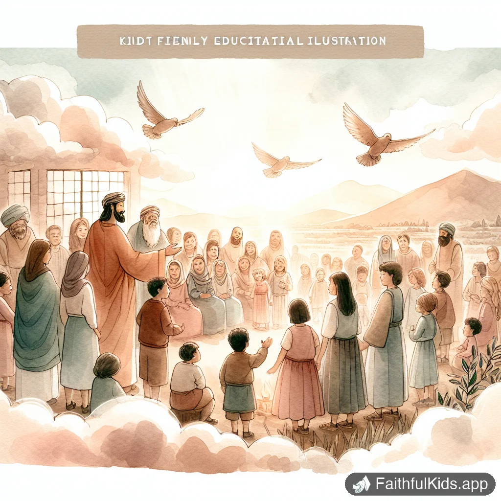 The Church at Antioch for Kids: Bible Story Explained Simply - Key Moment Illustration