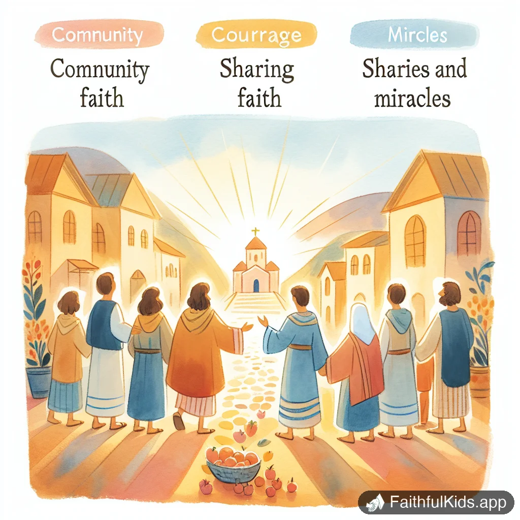 The Church is Born for Kids: Bible Story Explained Simply - Key Moment Illustration