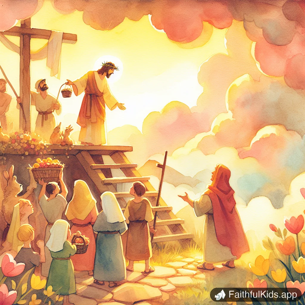 The Cross for Kids: Bible Story Explained Simply - Key Moment Illustration