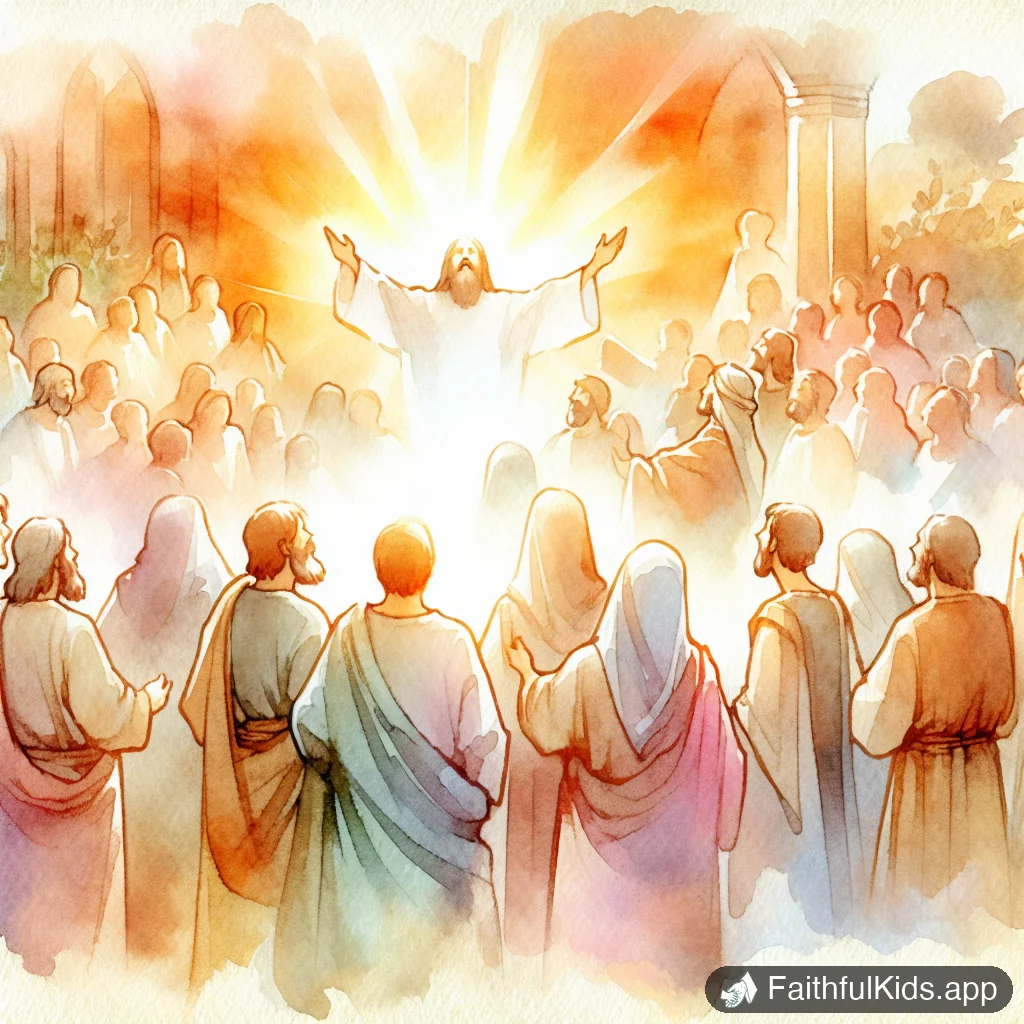 The Day of Pentecost for Kids: Bible Story Explained Simply - Key Moment Illustration