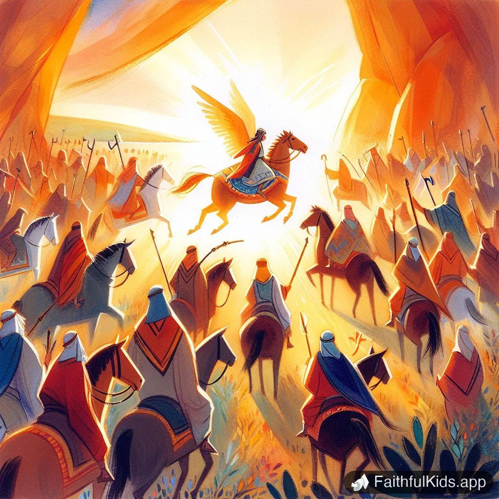 The Fall of King Saul for Kids: Bible Story Explained Simply - Key Moment Illustration