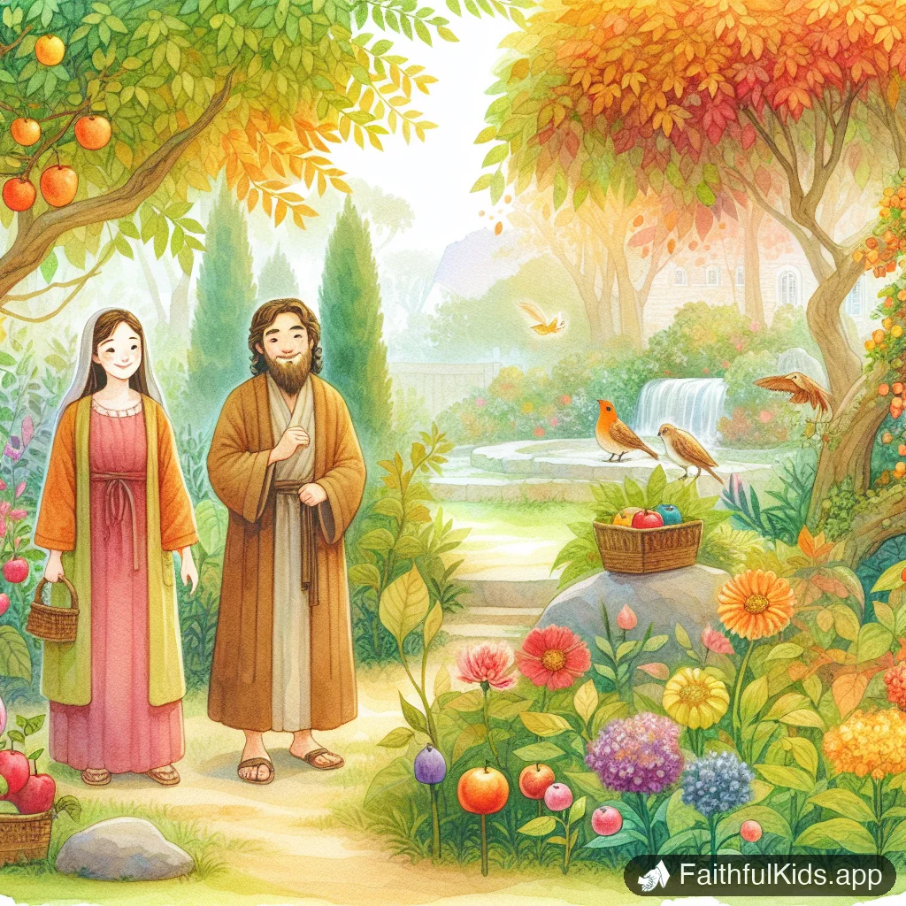 Illustration from The Garden and the Fall for Kids: Bible Story Explained Simply