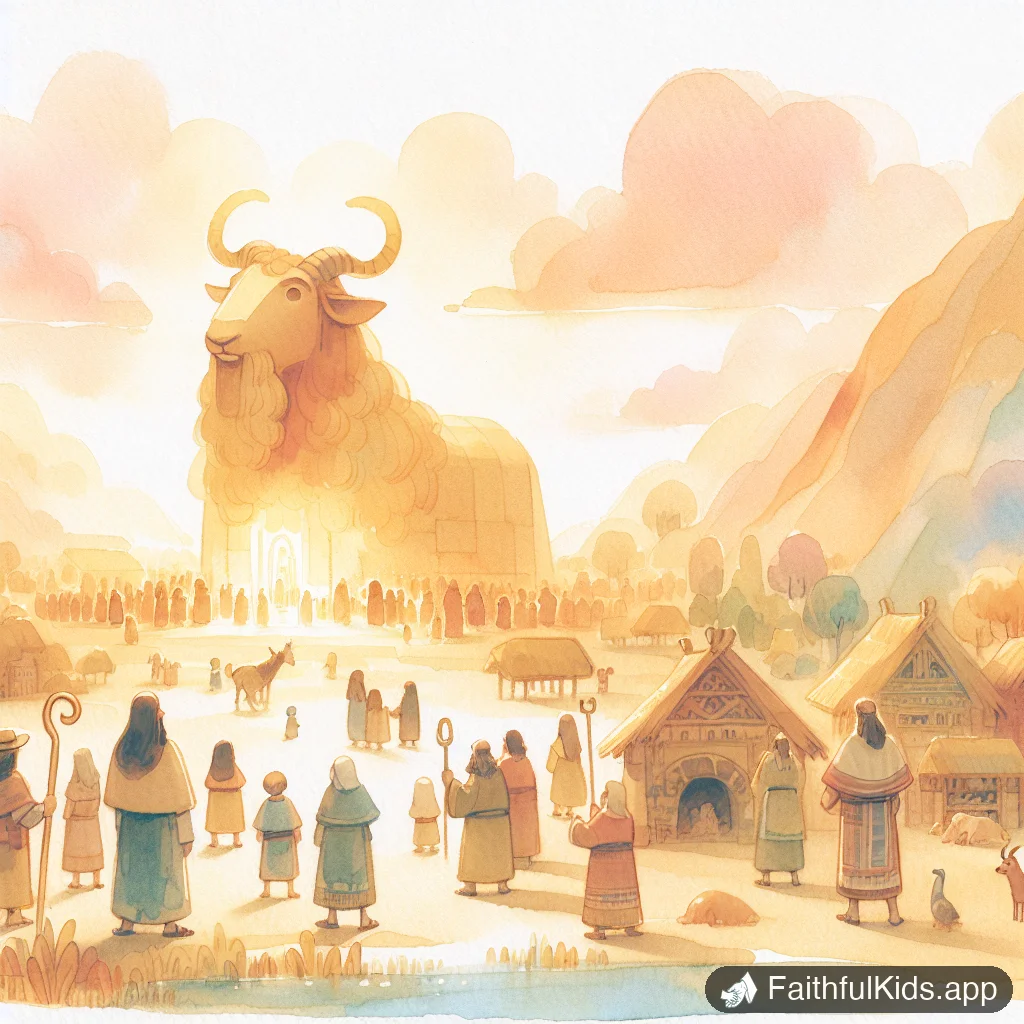 Illustration from The Golden Calf for Kids: Bible Story Explained Simply