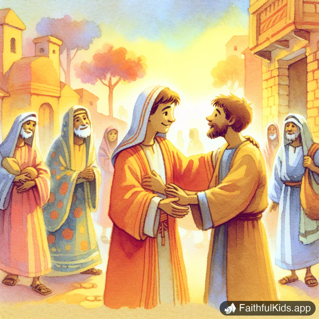 Illustration from The Good Samaritan for Kids: Bible Story Explained Simply