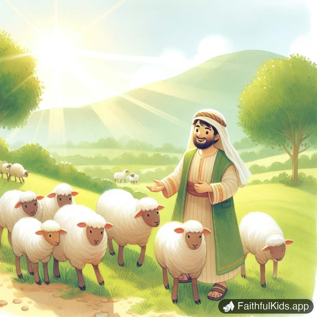Illustration from The Good Shepherd for Kids: Bible Story Explained Simply