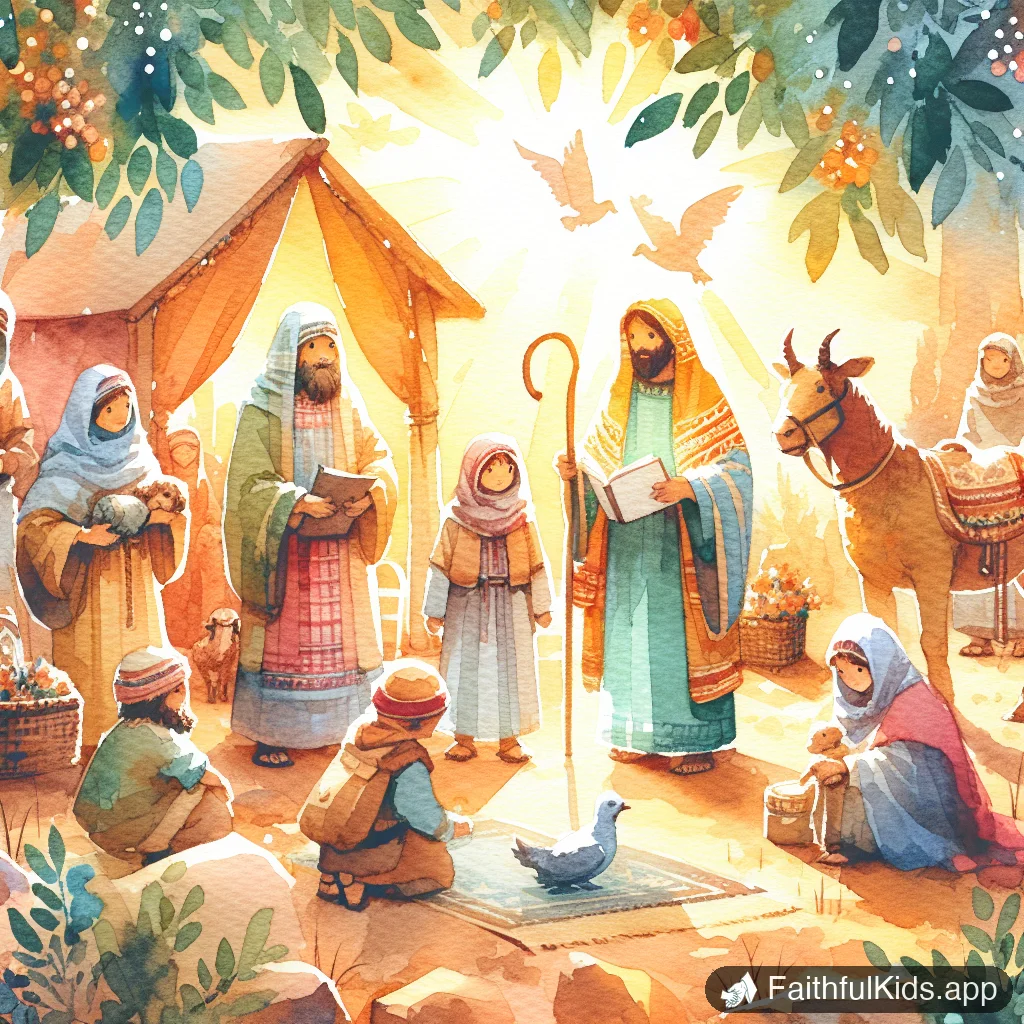 Illustration from The Gospel Explained for Kids: Bible Story Explained Simply