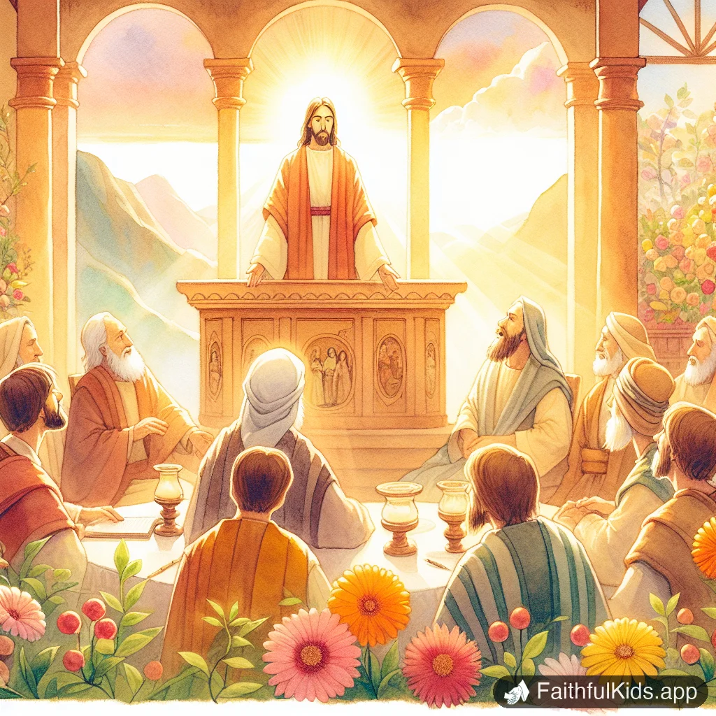 The Gospel Explained for Kids: Bible Story Explained Simply - Key Moment Illustration