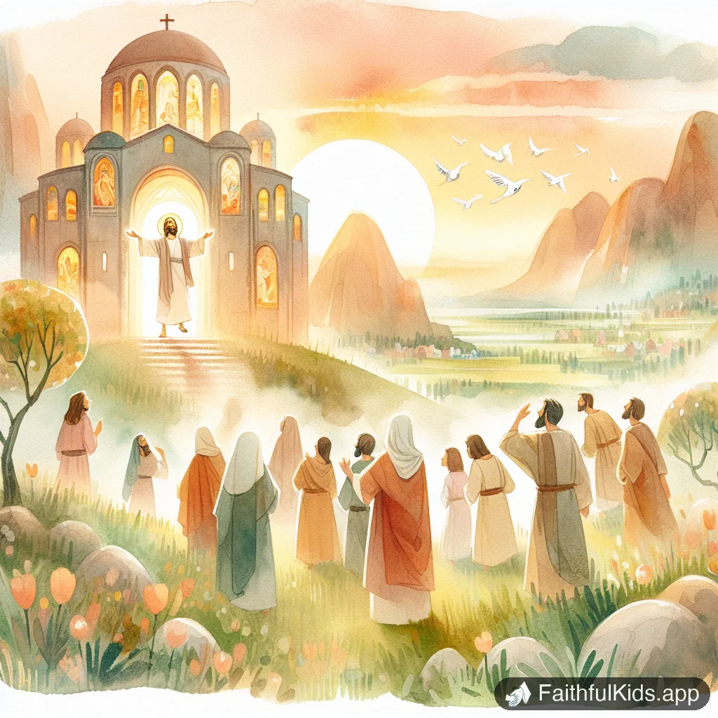 The Great Commission for Kids: Bible Story Explained Simply - Key Moment Illustration