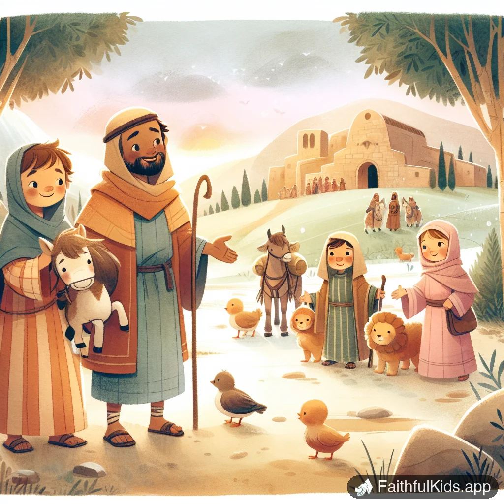 Illustration from The Journey to Bethlehem for Kids: Bible Story Explained Simply