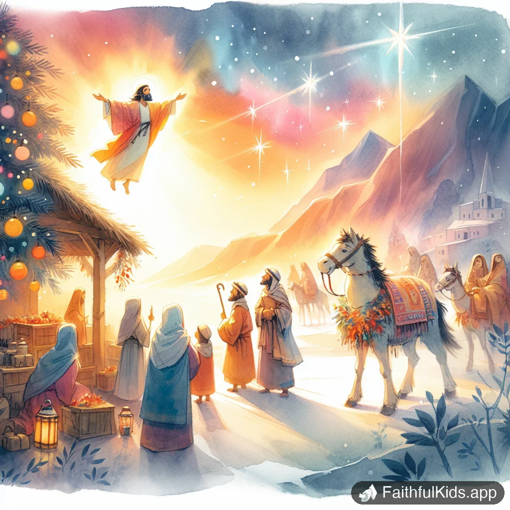 The Journey to Bethlehem for Kids: Bible Story Explained Simply - Key Moment Illustration