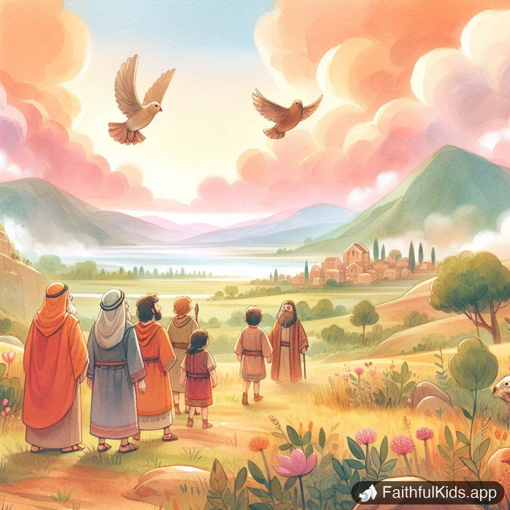 Illustration from The Kingdom Splits for Kids: Bible Story Explained Simply