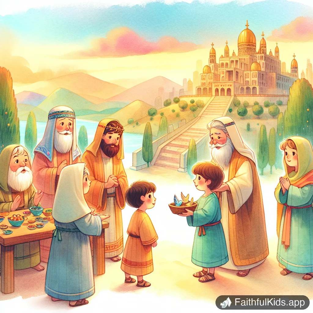 The Kingdom Splits for Kids: Bible Story Explained Simply - Key Moment Illustration