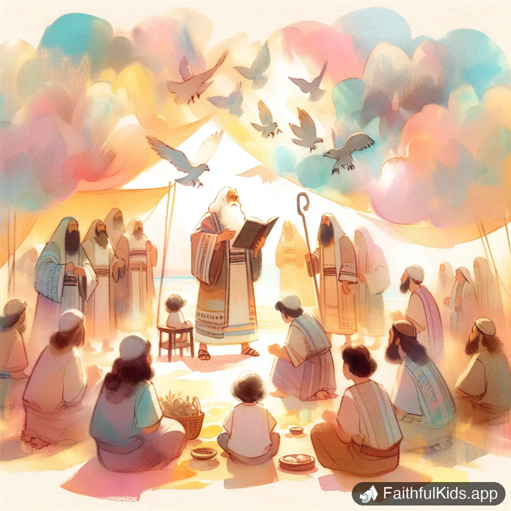 The Passover for Kids: Bible Story Explained Simply - Key Moment Illustration
