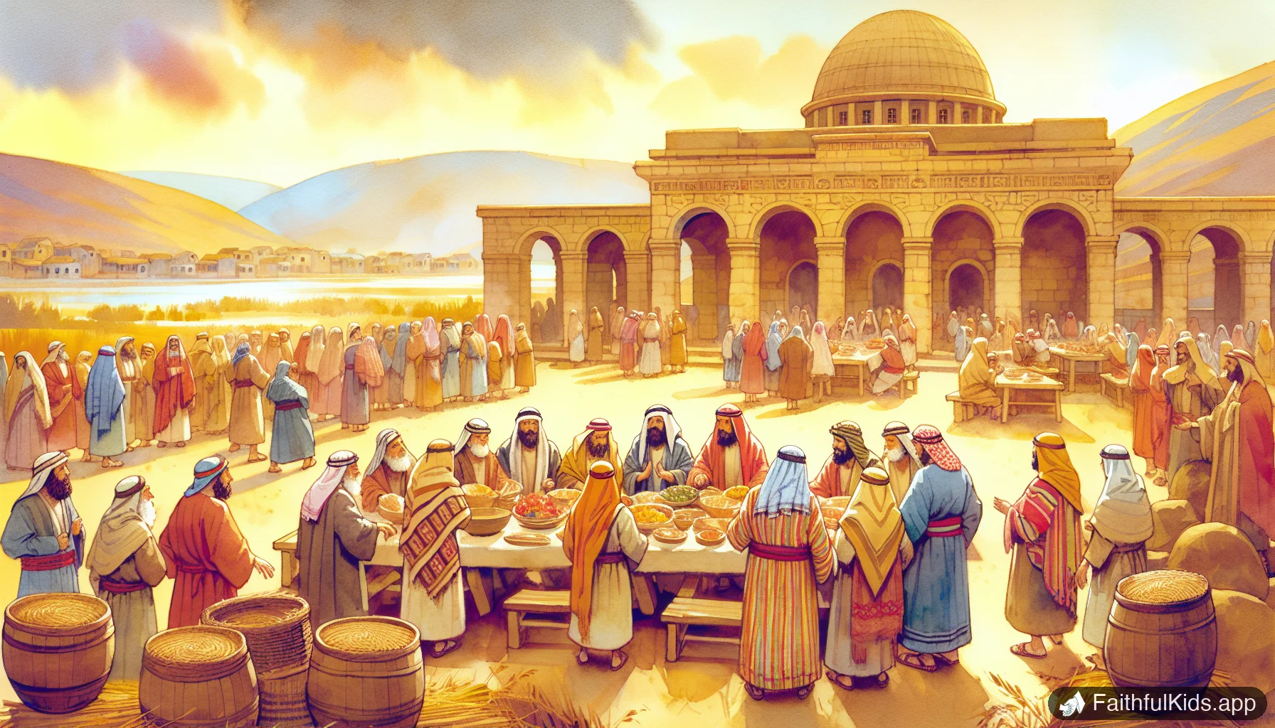 The Passover for Kids: Bible Story Explained Simply - Bible Story Illustration