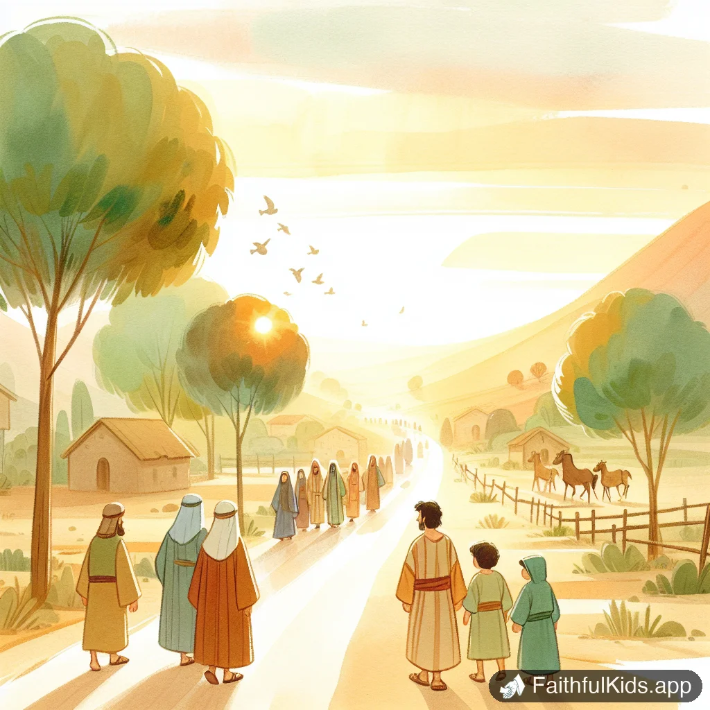 Illustration from The Road to Emmaus for Kids: Bible Story Explained Simply