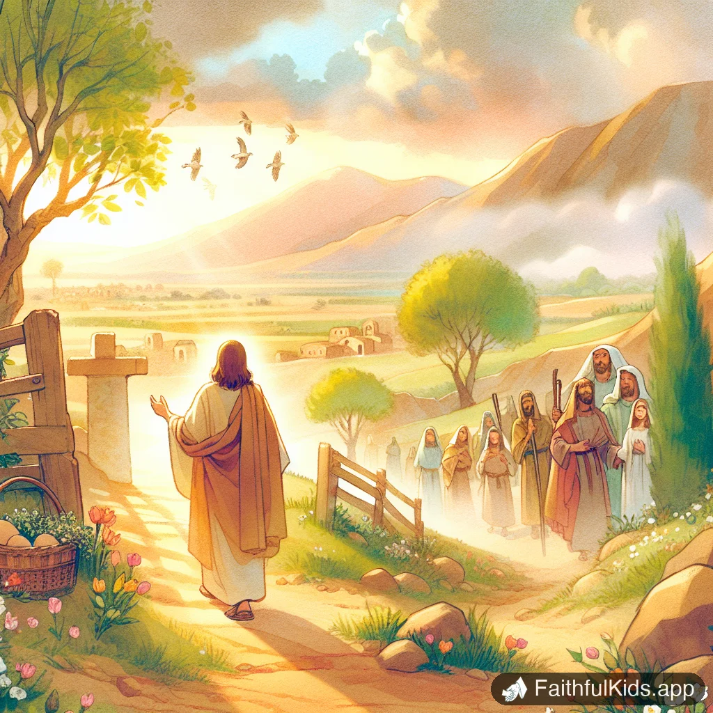The Road to Emmaus for Kids: Bible Story Explained Simply - Key Moment Illustration