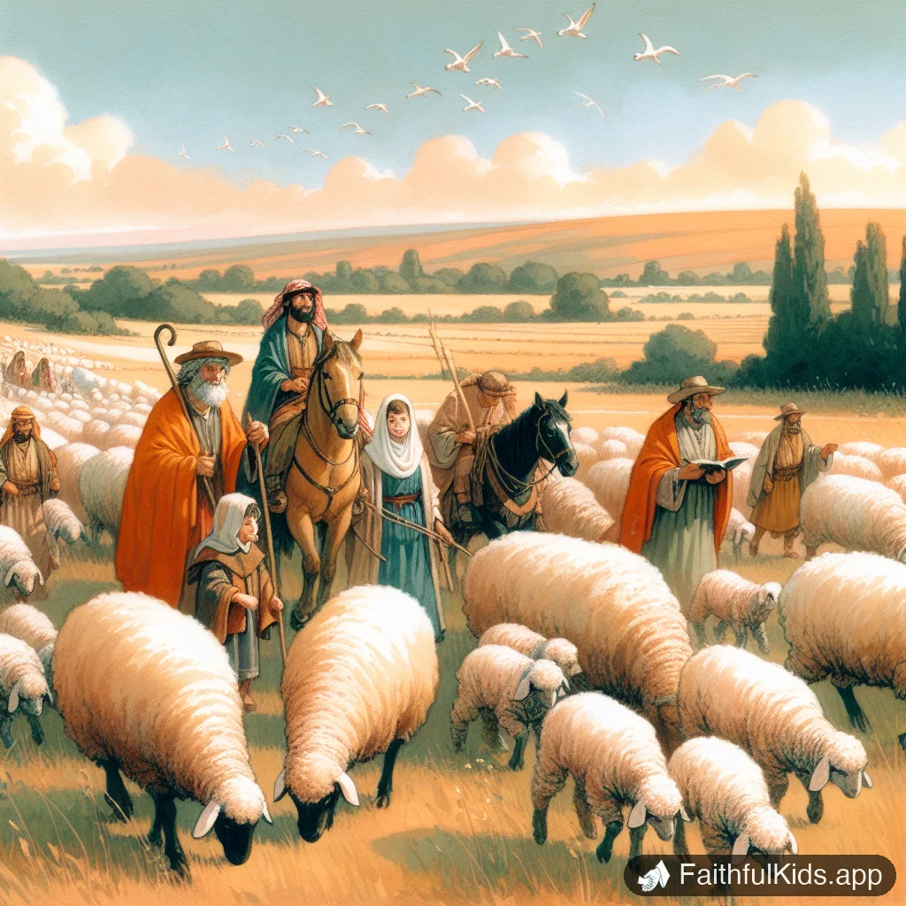 Illustration from The Shepherds for Kids: Bible Story Explained Simply
