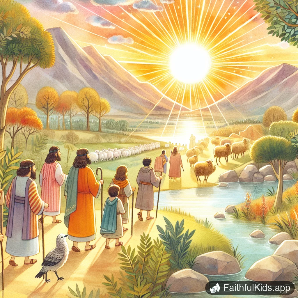 Illustration from The Sun Stands Still for Kids: Bible Story Explained Simply