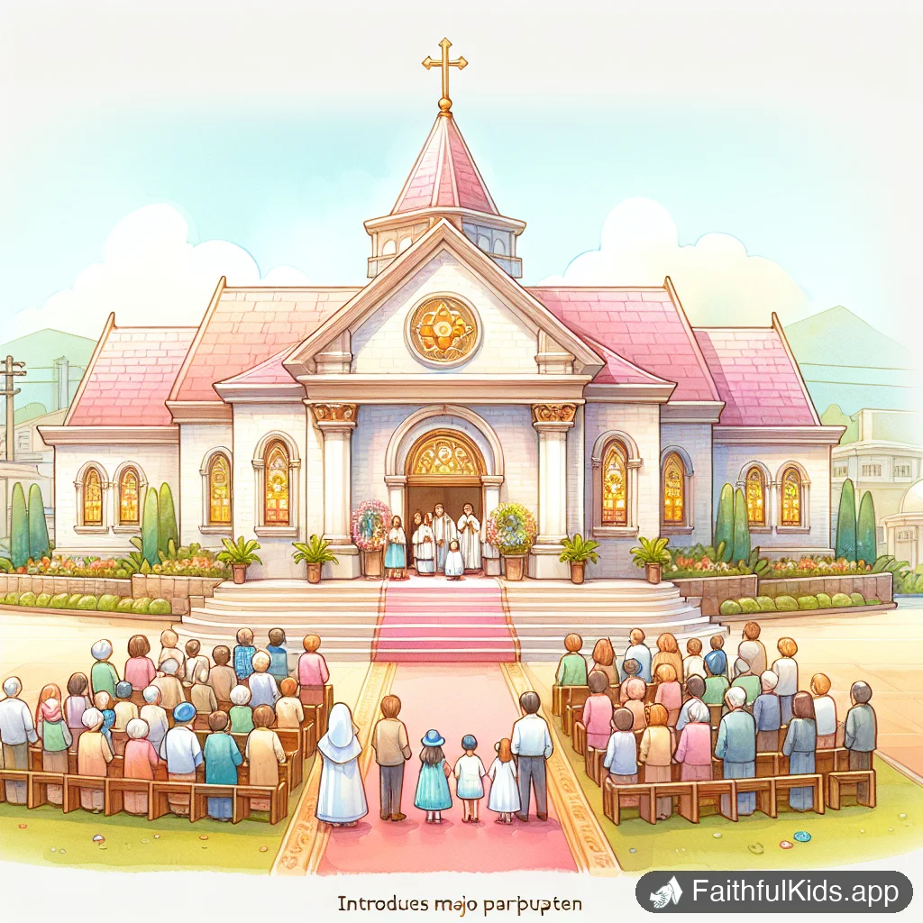 Illustration from The Temple is Dedicated for Kids: Bible Story Explained Simply