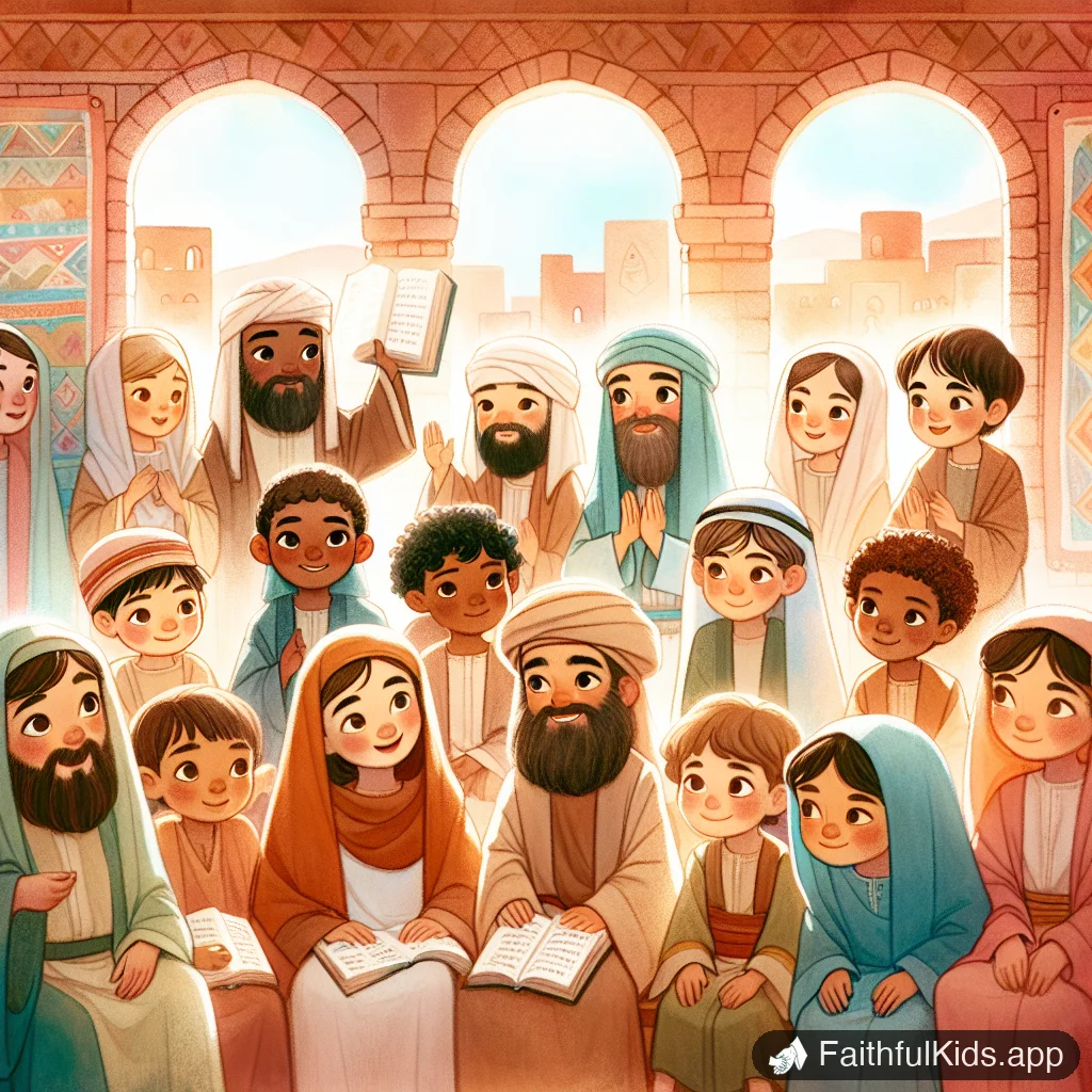 Illustration from The Ten Commandments for Kids: Bible Story Explained Simply