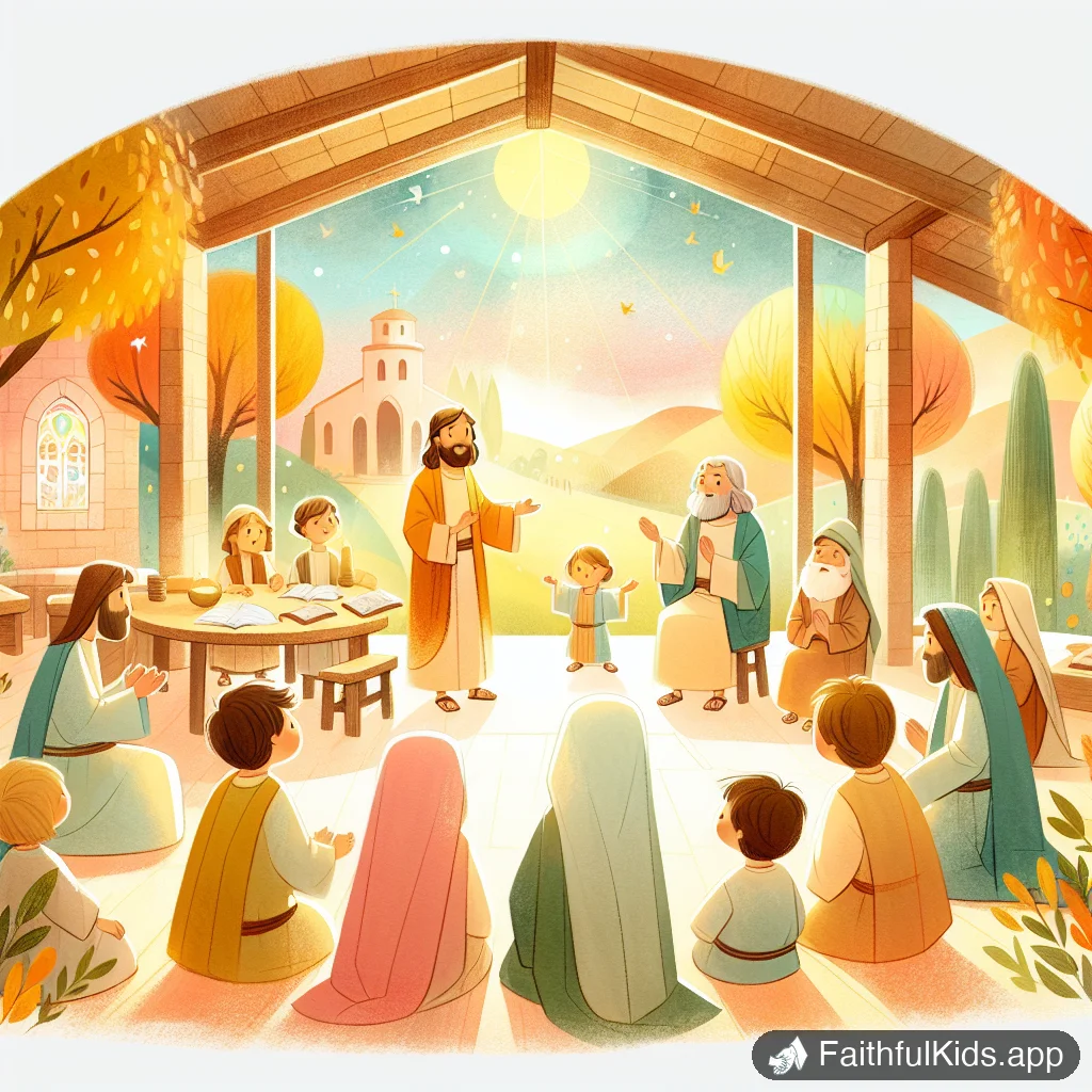 Illustration from The Trial for Kids: Bible Story Explained Simply
