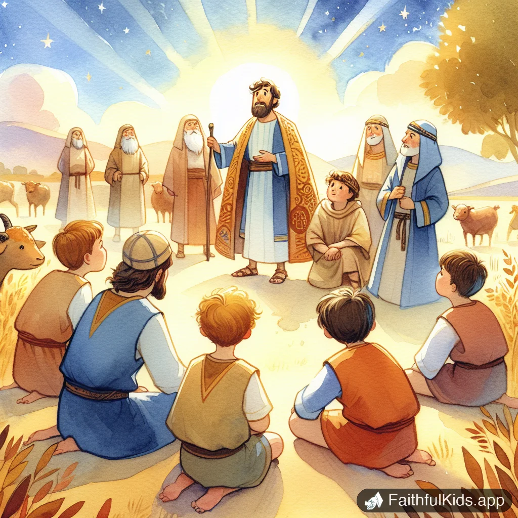 The Twelve Spies for Kids: Bible Story Explained Simply - Key Moment Illustration