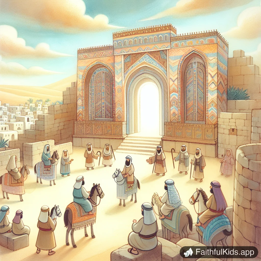 Illustration from The Walls of Jericho for Kids: Bible Story Explained Simply