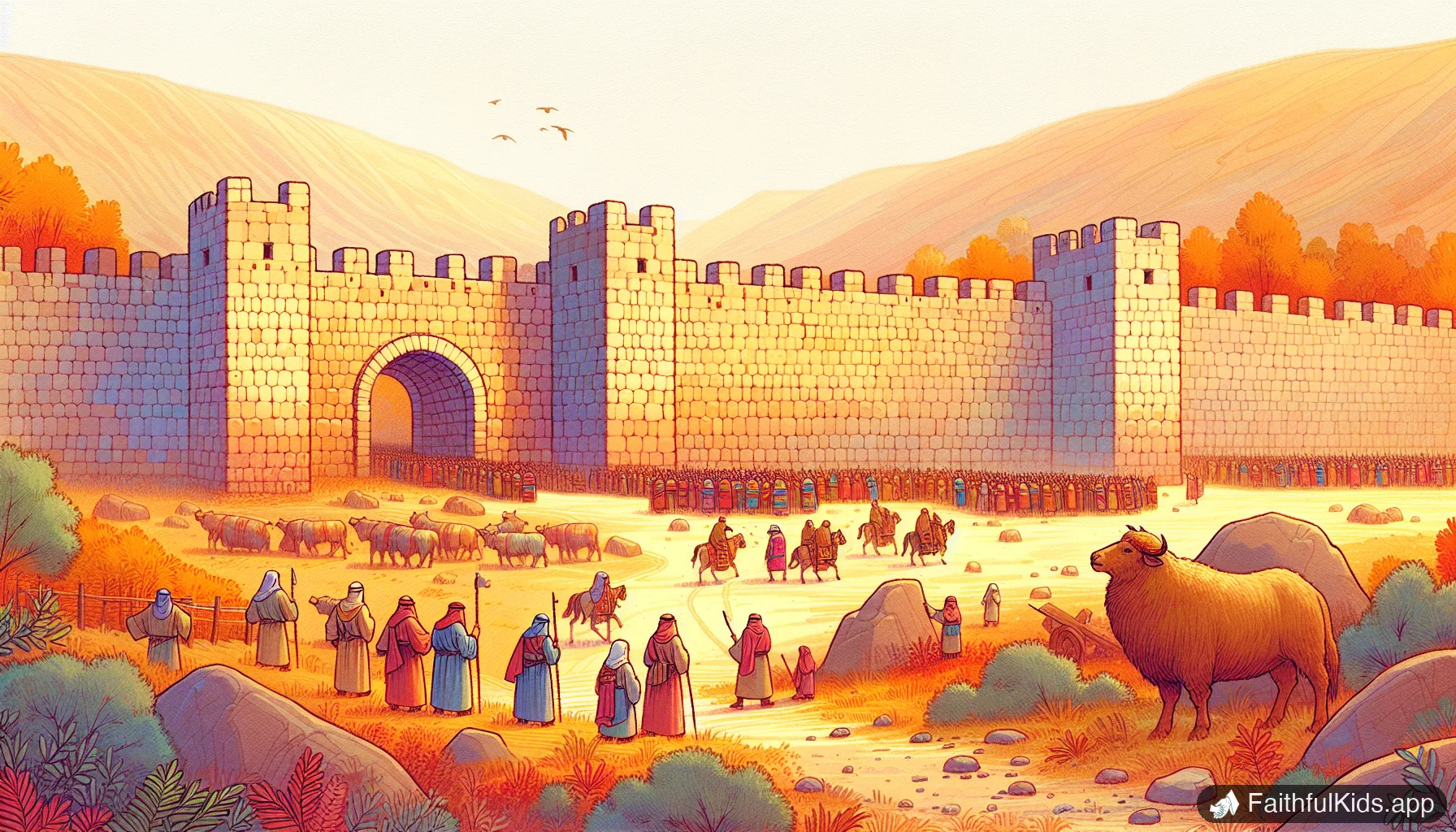 The Walls of Jericho for Kids: Bible Story Explained Simply
