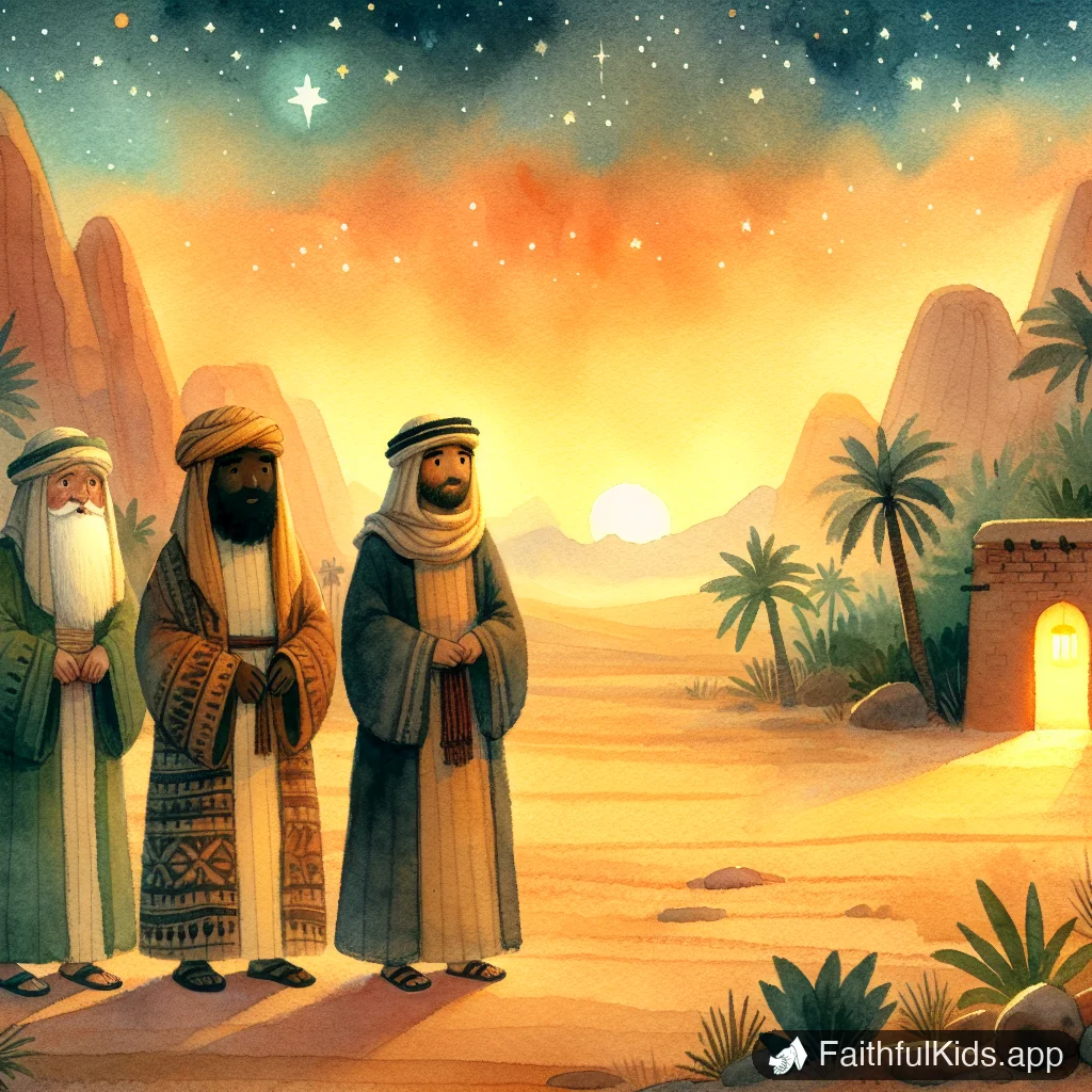 Illustration from The Wise Men for Kids: Bible Story Explained Simply