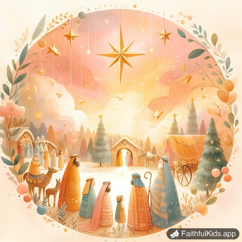 The Wise Men for Kids: Bible Story Explained Simply - Key Moment Illustration