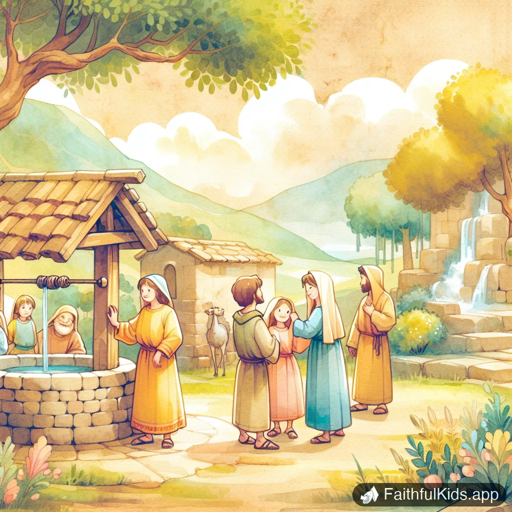 Illustration from The Woman at the Well for Kids: Bible Story Explained Simply