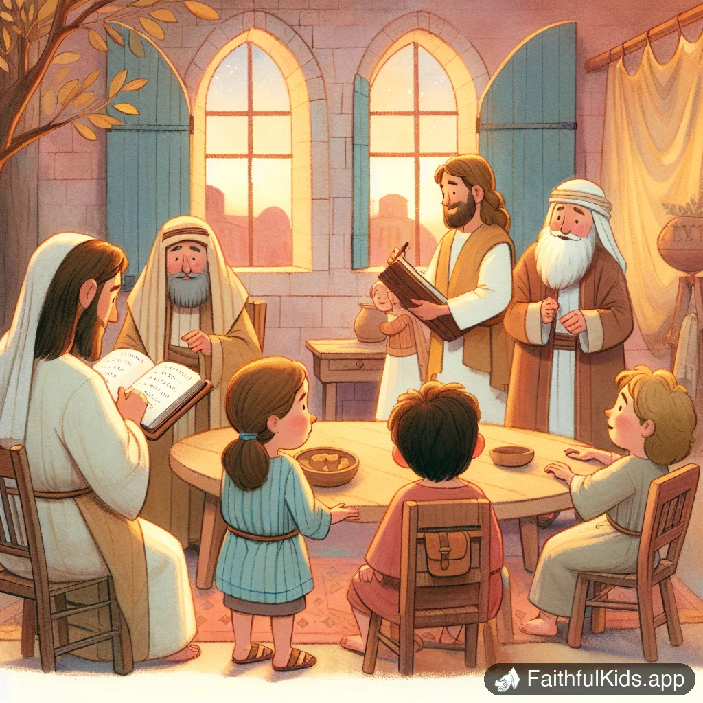 Illustration from The Writing on the Wall for Kids: Bible Story Explained Simply