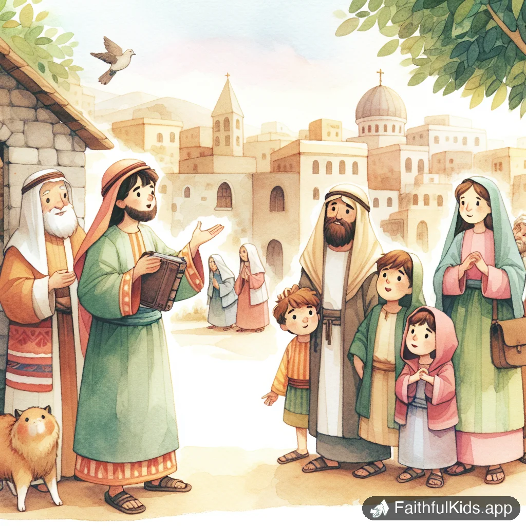 Illustration from Waiting in Jerusalem for Kids: Bible Story Explained Simply