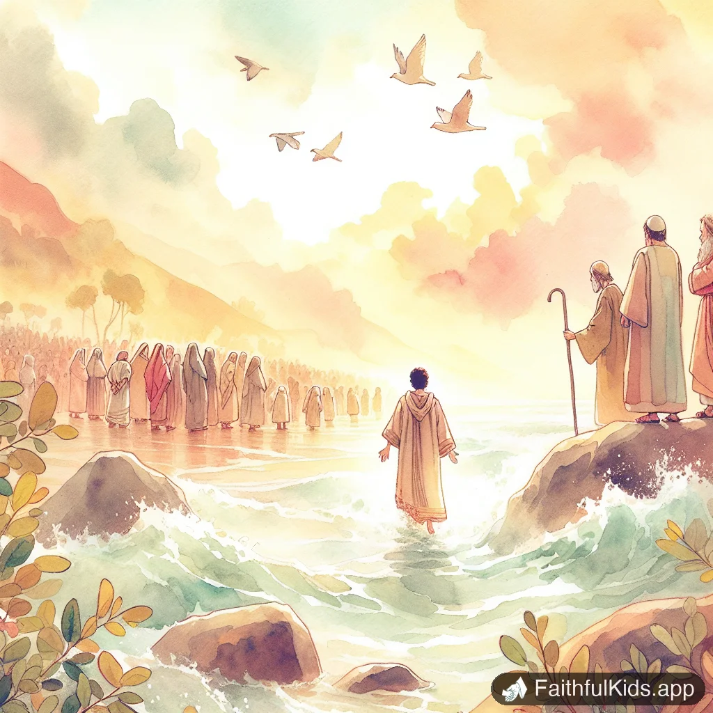 Walking on Water for Kids: Bible Story Explained Simply - Key Moment Illustration