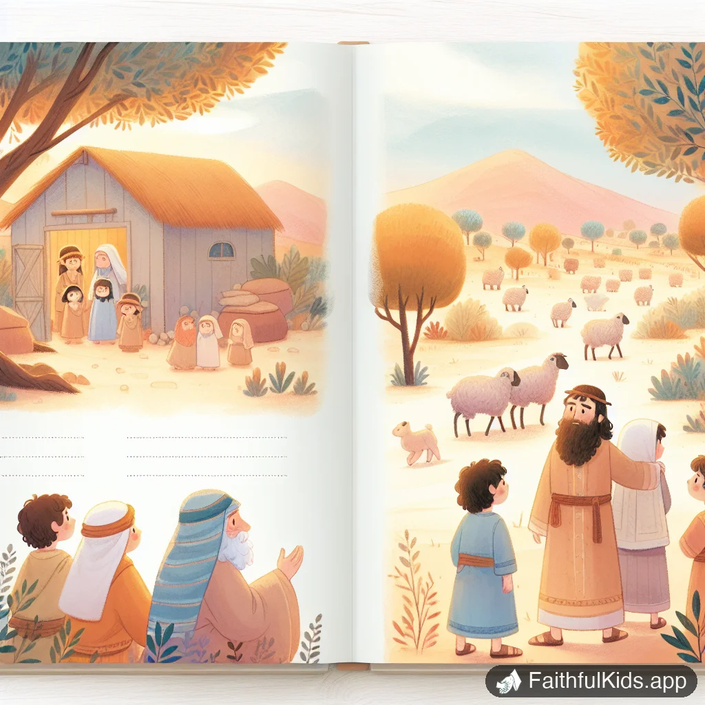 Illustration from Wandering in the Wilderness for Kids: Bible Story Explained Simply