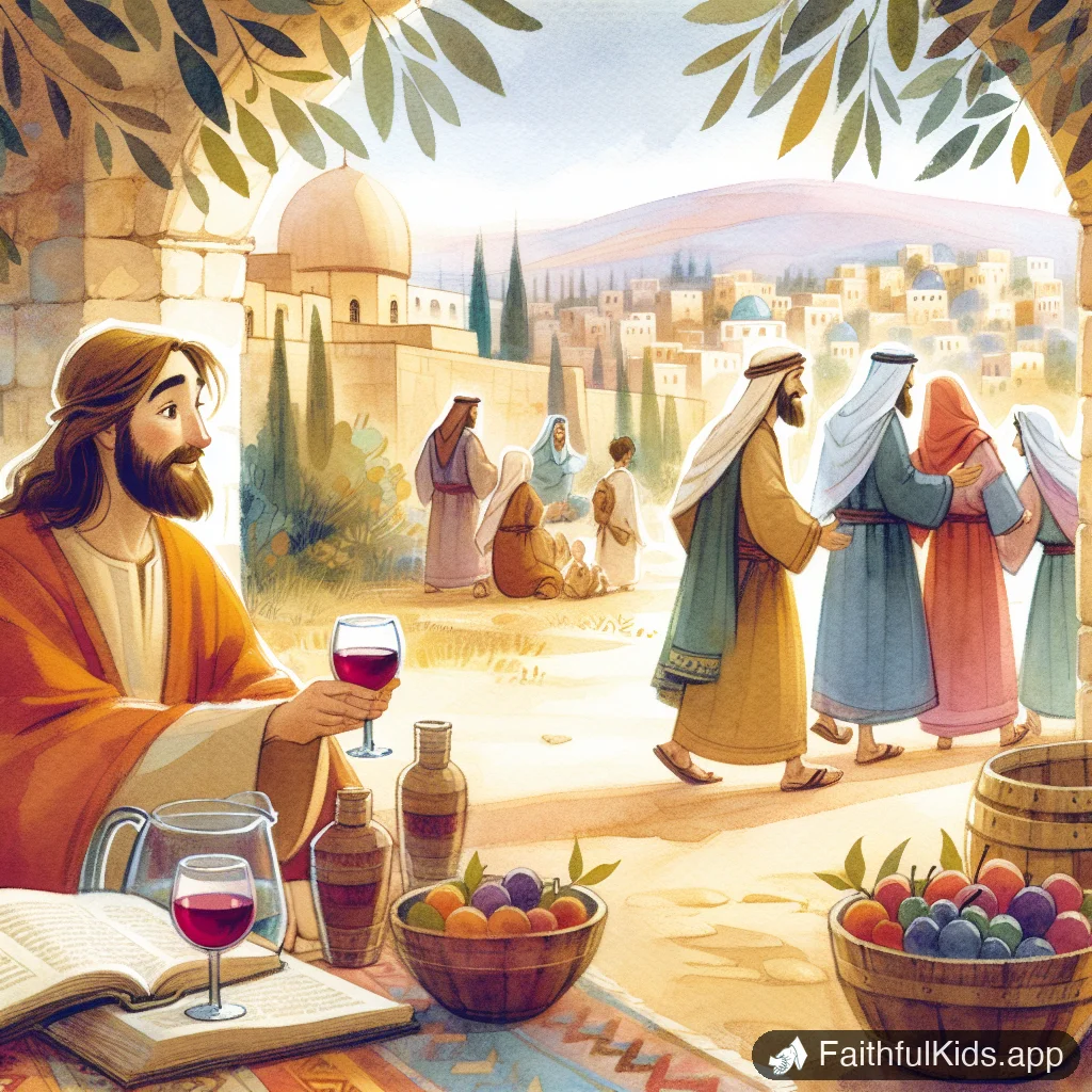 Illustration from Water Into Wine for Kids: Bible Story Explained Simply