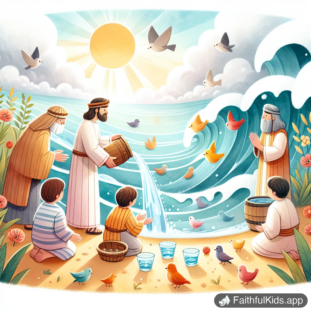 Water Into Wine for Kids: Bible Story Explained Simply - Key Moment Illustration