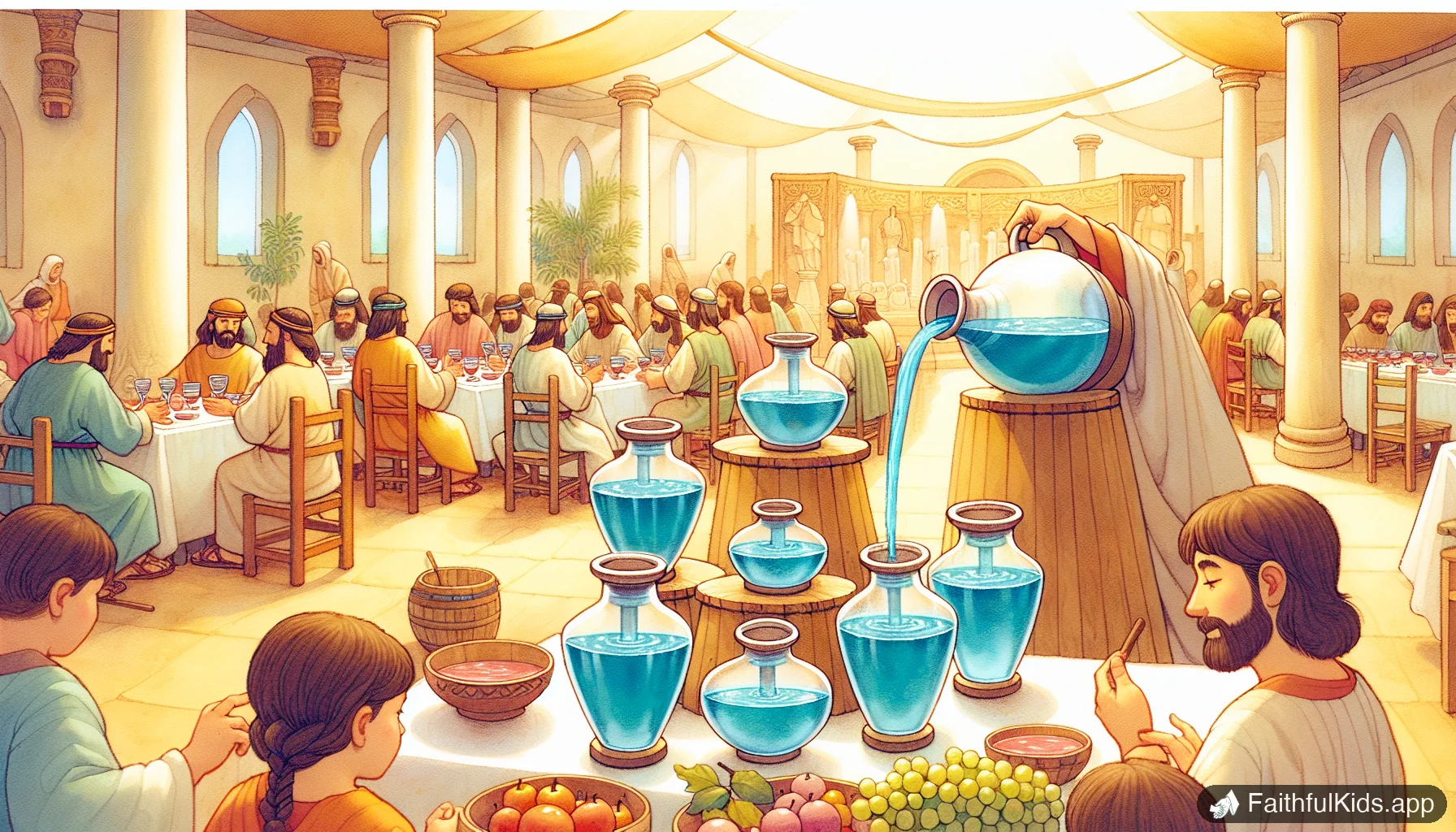 Water Into Wine for Kids: Bible Story Explained Simply