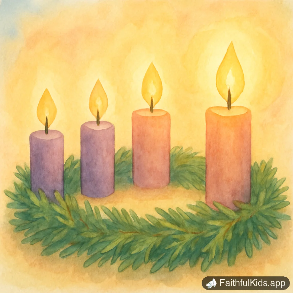 What Is Advent? A Simple Explanation for Kids - Key Moment Illustration