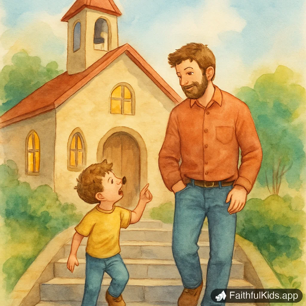 Why Do We Go to Church? A Kid-Friendly Answer for Parents - Key Moment Illustration