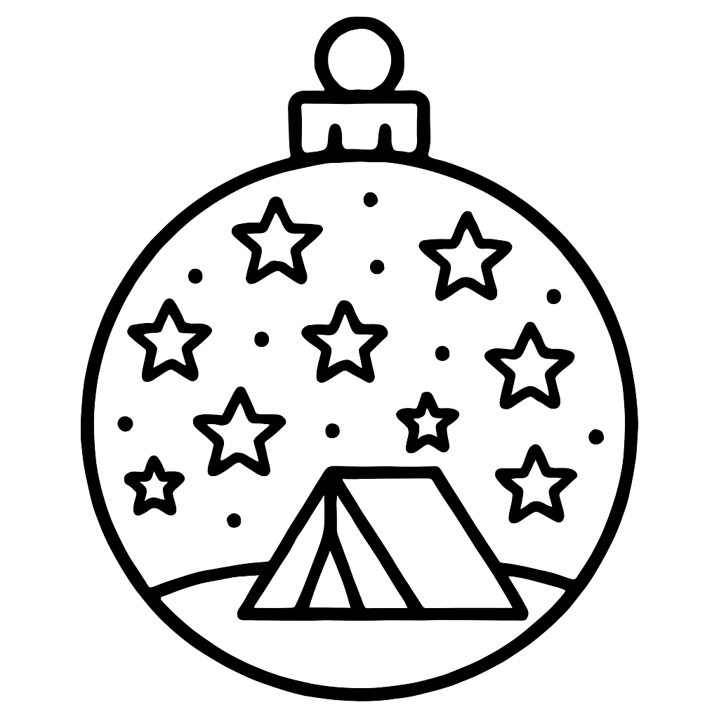 Abraham's Stars — printable Jesse Tree ornament to color (Genesis 12:1-3; 15:1-6)