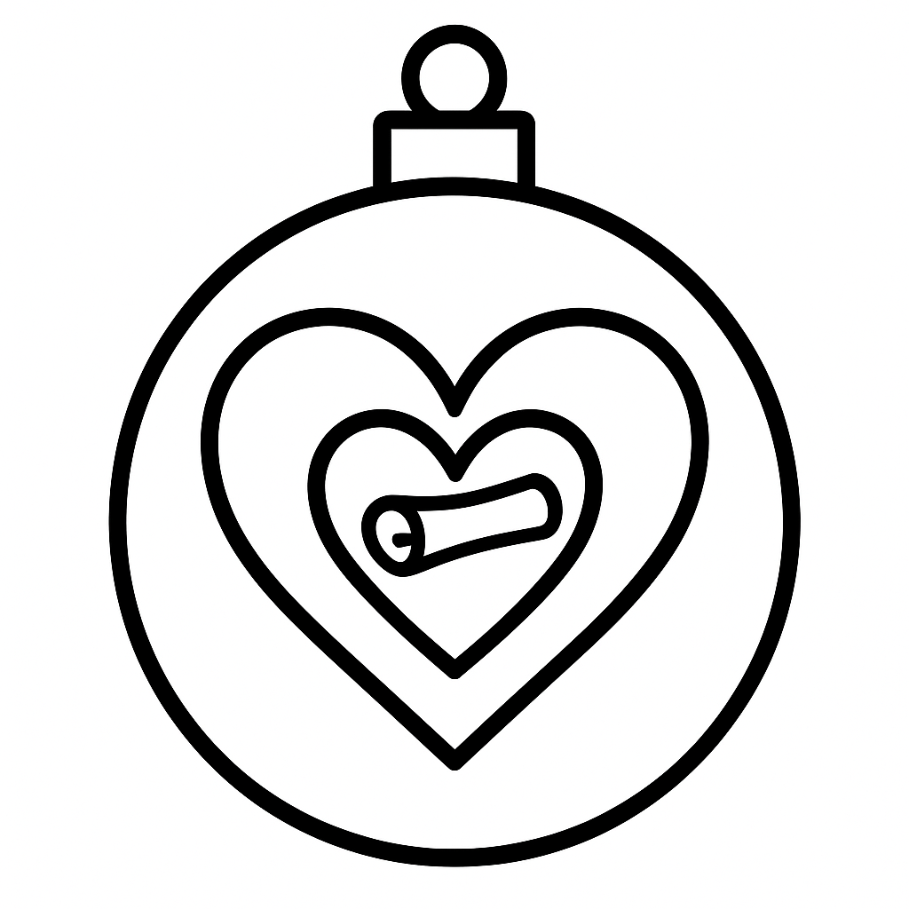 The New Covenant — printable Jesse Tree ornament to color (Jeremiah 31:31-34)