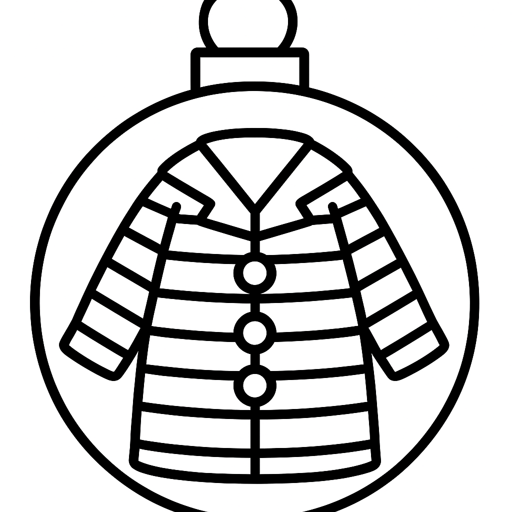 Joseph's Coat — printable Jesse Tree ornament to color (Genesis 37:3-4; 50:15-21)